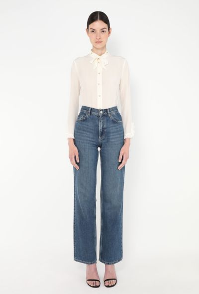 Gucci Pearl Button Lavallière Blouse - 2 Gucci Pearl Button Lavallière Blouse - 2