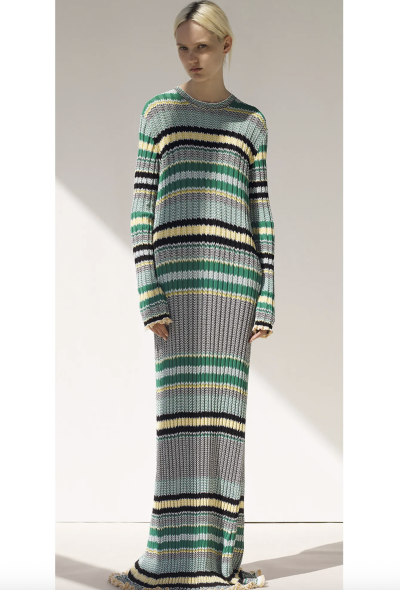 Céline Ribbed Chevron Knit Dress, Resort 2015 - 2