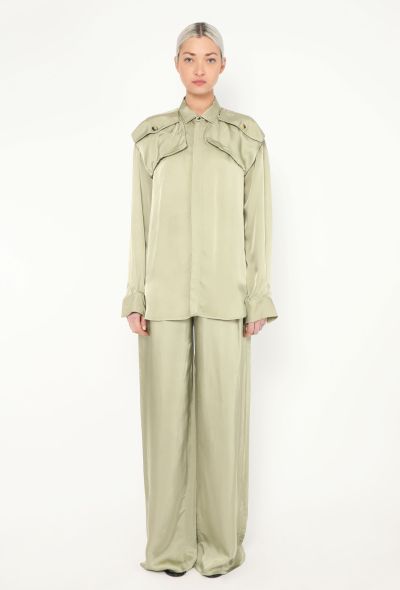 Bottega Veneta Charmeuse Wide-Leg Ensemble, 2020 - 1