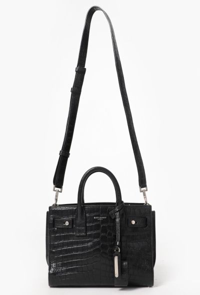 Saint Laurent Crocodile Embossed Nano Sac de Jour - 2 Saint Laurent Crocodile Embossed Nano Sac de Jour - 2