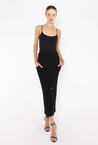 Céline Button-Down Knit Skirt - 1