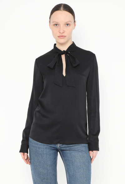 The Row Classic Silk Lavallière Blouse - 1 The Row Classic Silk Lavallière Blouse - 1
