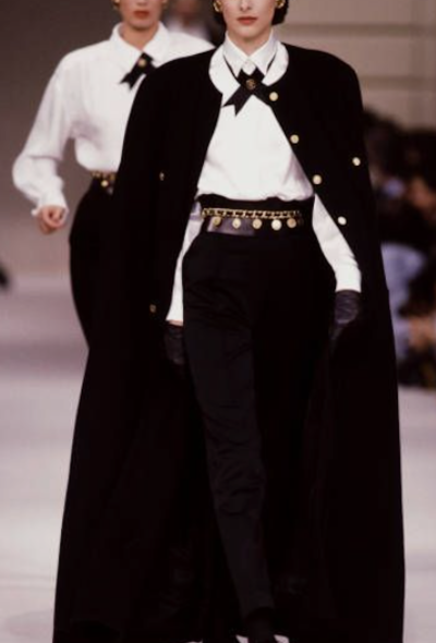 Chanel F/W 1985 Pleated Poplin Shirt - 2