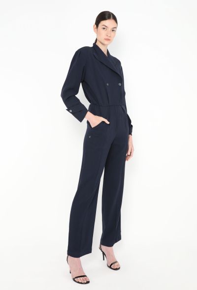 Thierry Mugler Early '90s Cinched Emblem Jumpsuit - 2 Thierry Mugler Early '90s Cinched Emblem Jumpsuit - 2