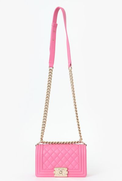 Chanel Pink Mini Boy Bag - 1 Chanel Pink Mini Boy Bag - 1