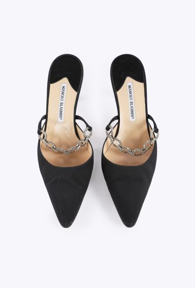 Manolo Blahnik Vintage Embellished Mules - 2