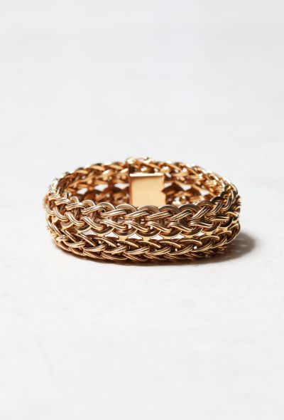                                         Vintage 18k Gold Layered Chainlink Bracelet-1