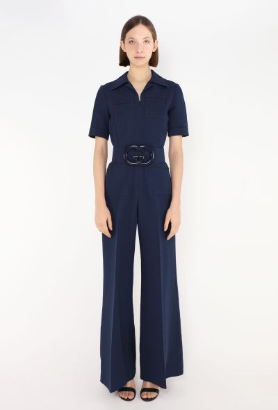 Gucci S/S 2018 Belted 'GG' Jumpsuit - 1 Gucci S/S 2018 Belted 'GG' Jumpsuit - 1