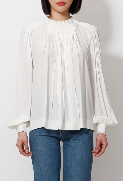                                         2010 Pleated Blouse-1