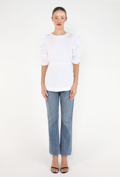 Céline 2017 Ruched Poplin Blouse - 2