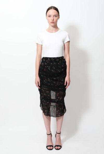                             F/W 2007 Floral & Lace Skirt - 1