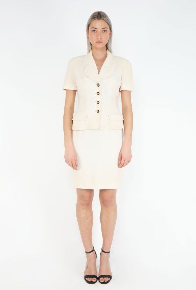 Chanel RARE S/S 1993 Notched 'CC' Ensemble - 2