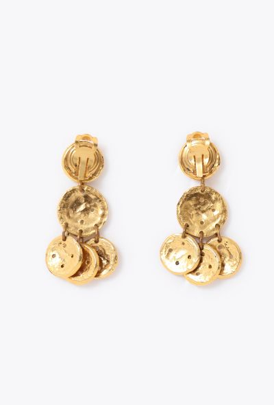 Sonia Rykiel Vintage Linked Coin Earrings - 2