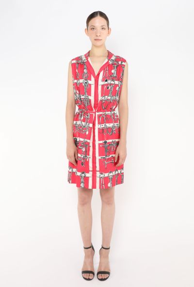 Hermès Vintage Silk Horsebit Dress - 1 Hermès Vintage Silk Horsebit Dress - 1