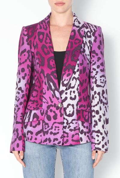 Dior F/W 2004 Ombré Leopard Print Blazer - 1