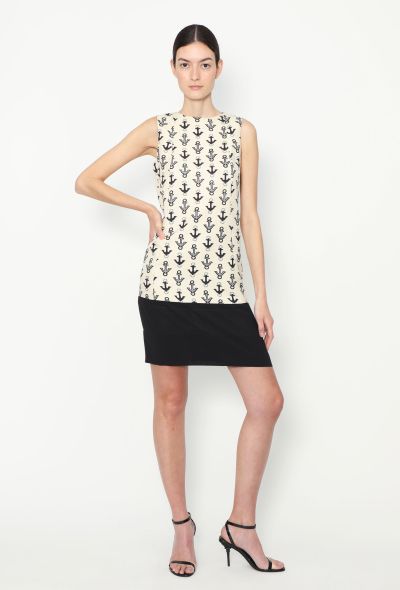 Balenciaga 2011 Anchor Printed Dress - 1 Balenciaga 2011 Anchor Printed Dress - 1
