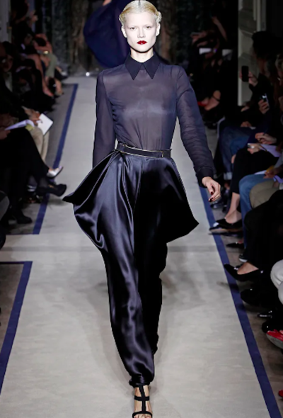 Saint Laurent S/S 2011 Collared Silk Blouse - 2 Saint Laurent S/S 2011 Collared Silk Blouse - 2