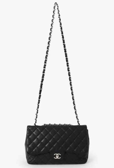 Chanel Black Caviar Jumbo Timeless Bag - 2