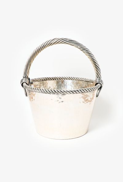                                         Silver Twisted Champagne Bucket-2