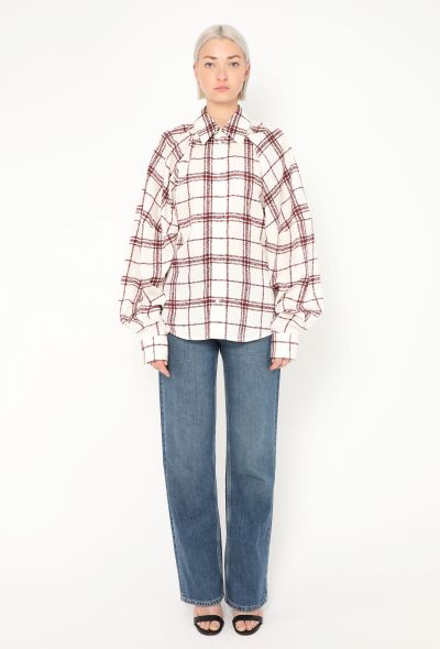 Bottega Veneta 2023 Plaid Silk Shirt - 2 Bottega Veneta 2023 Plaid Silk Shirt - 2