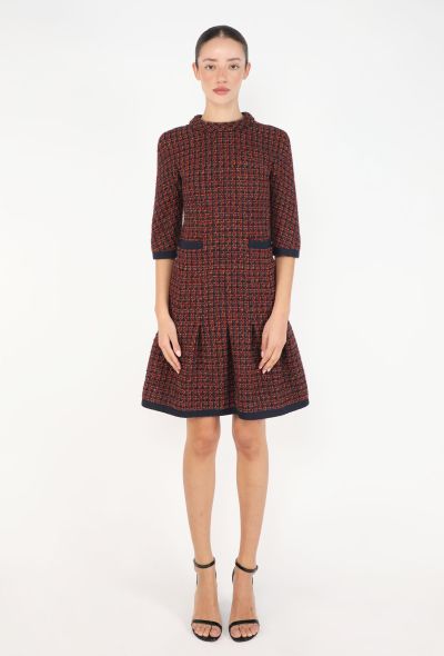 Chanel F/W 2015 Pleated Tweed Dress - 1
