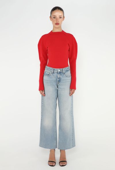 Alaïa Puffed-Sleeve Bodysuit - 2