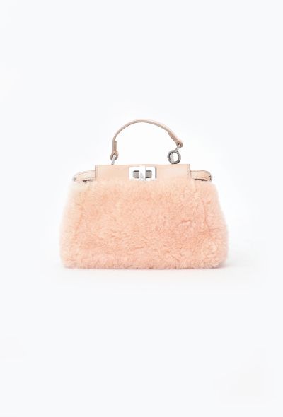 Fendi Micro Shearling Peekaboo Bag - 1