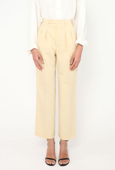 Saint Laurent '70s Pleated Twill Trousers - 2