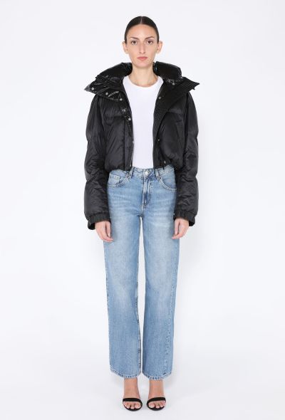 Sacai 2023 Hooded Cropped Puffer Coat - 1