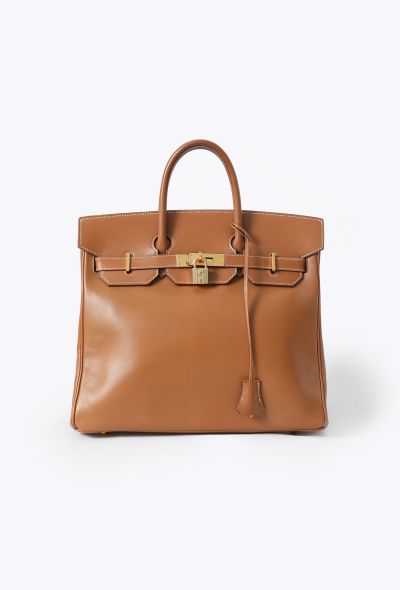 Hermès Vintage Vache Naturelle Haut à Courroies 32 - 1