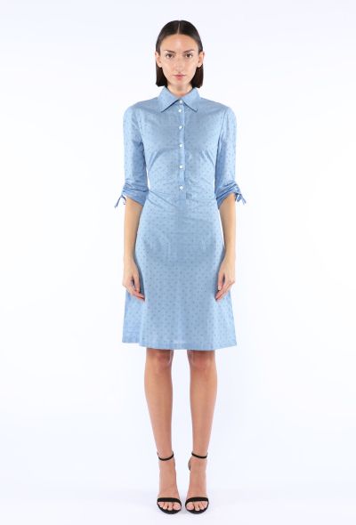 Prada Poplin Eyelet Shirt Dress, 2024 - 2