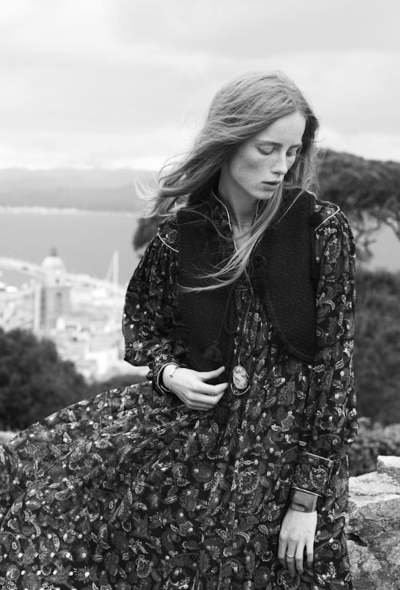 Céline Silk Paisley Prairie Dress, Resort 2021 - 2