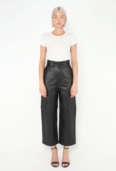 Balenciaga S/S 2022 Cropped Lambskin Pants - 1