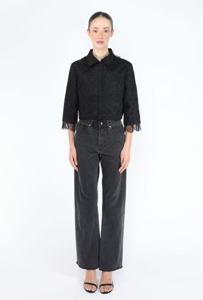 Chanel 2001 Chantilly Lace Cropped Jacket - 2