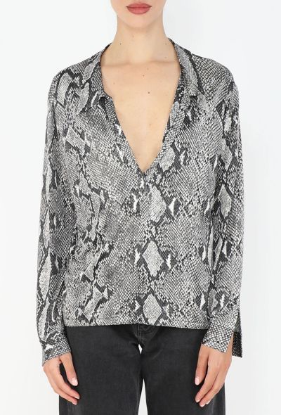 Gucci S/S 2000 Python Printed Tunic - 1