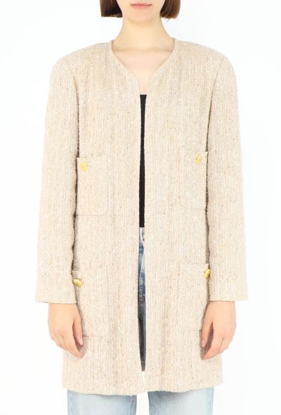 Chanel 1999 Tweed Collarless Jacket - 2