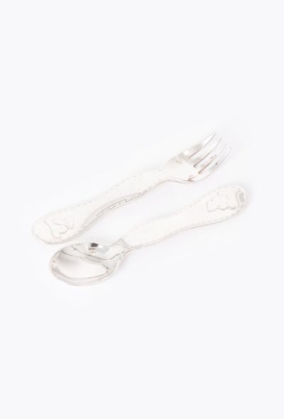 Vintage Objects & Decor Christofle Children Silverware Spoon and Fork - 2 Vintage Objects & Decor Christofle Children Silverware Spoon and Fork - 2