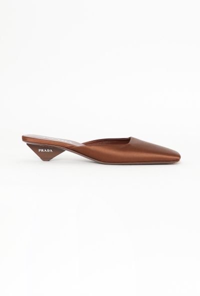 Prada S/S 2024 Satin Mules - 1 Prada S/S 2024 Satin Mules - 1