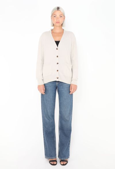 Céline Beige Soft Cashmere Knit Cardigan - 2 Céline Beige Soft Cashmere Knit Cardigan - 2