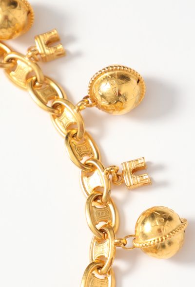 Céline 1989 Chainlink Triomphe Charm Belt - 2 Céline 1989 Chainlink Triomphe Charm Belt - 2