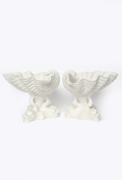 Vintage Objects & Decor 1970s Italian Ceramic Pedestal Set - 1