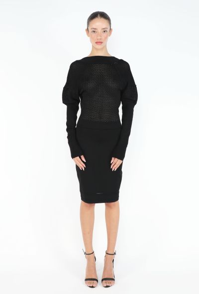 Alaïa RARE F/W 1989 Trellis Bodycon Dress - 1