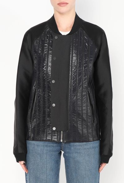 Balenciaga Patent Ribbed Bomber Jacket - 1 Balenciaga Patent Ribbed Bomber Jacket - 1