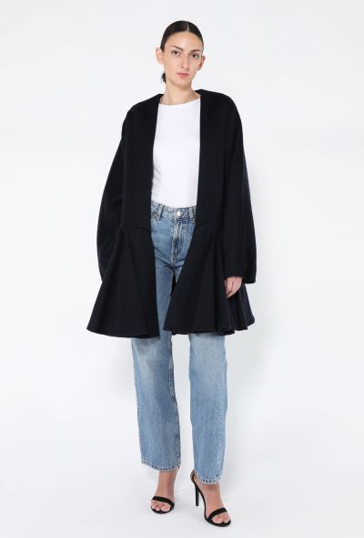 Alaïa S/S 2025 Cashmere Peplum Coat - 1