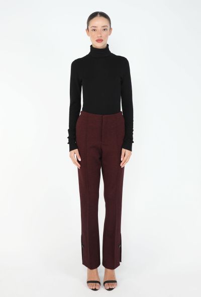 Céline 2016 Jersey Bootcut Slit Trousers - 2