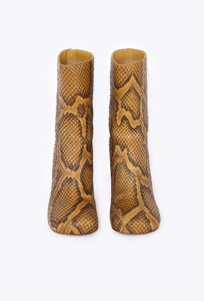 Bottega Veneta Python Leather Ankle Boots, 2020 - 2