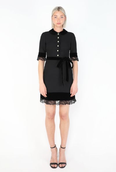 Gucci Silk Lace Trim Dress - 1