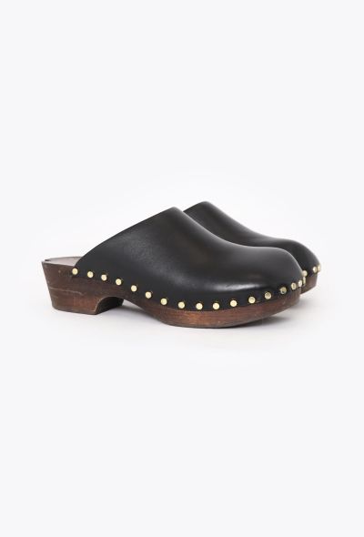 Khaite 2022 Leather Studded Lucca Clogs - 2 Khaite 2022 Leather Studded Lucca Clogs - 2