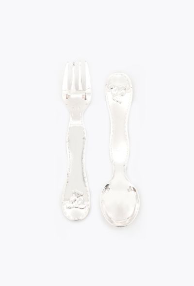 Vintage Objects & Decor Christofle Children Silverware Spoon and Fork - 1 Vintage Objects & Decor Christofle Children Silverware Spoon and Fork - 1