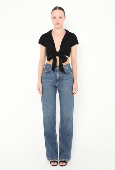 Chanel Cropped Terrycloth Tie Top - 2 Chanel Cropped Terrycloth Tie Top - 2